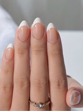 XCOATTIPS French Kit - Medium Almond White Tips